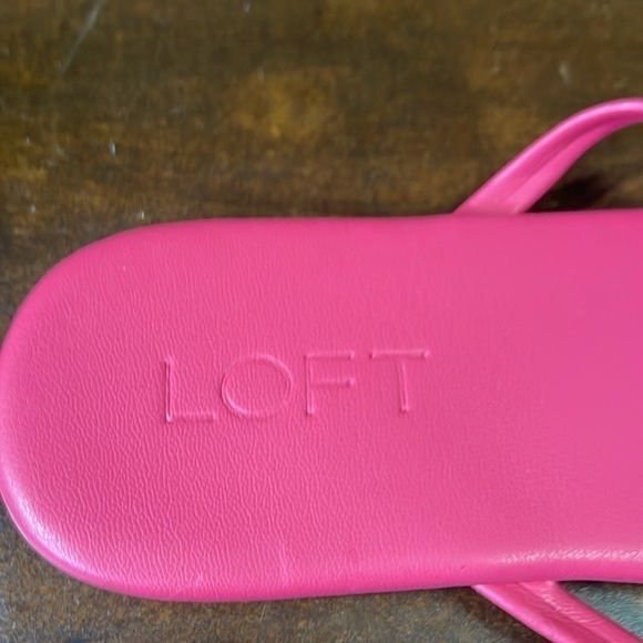 Loft Women’s Modern pink Flip Flops sz 7 - Picture 7 of 8